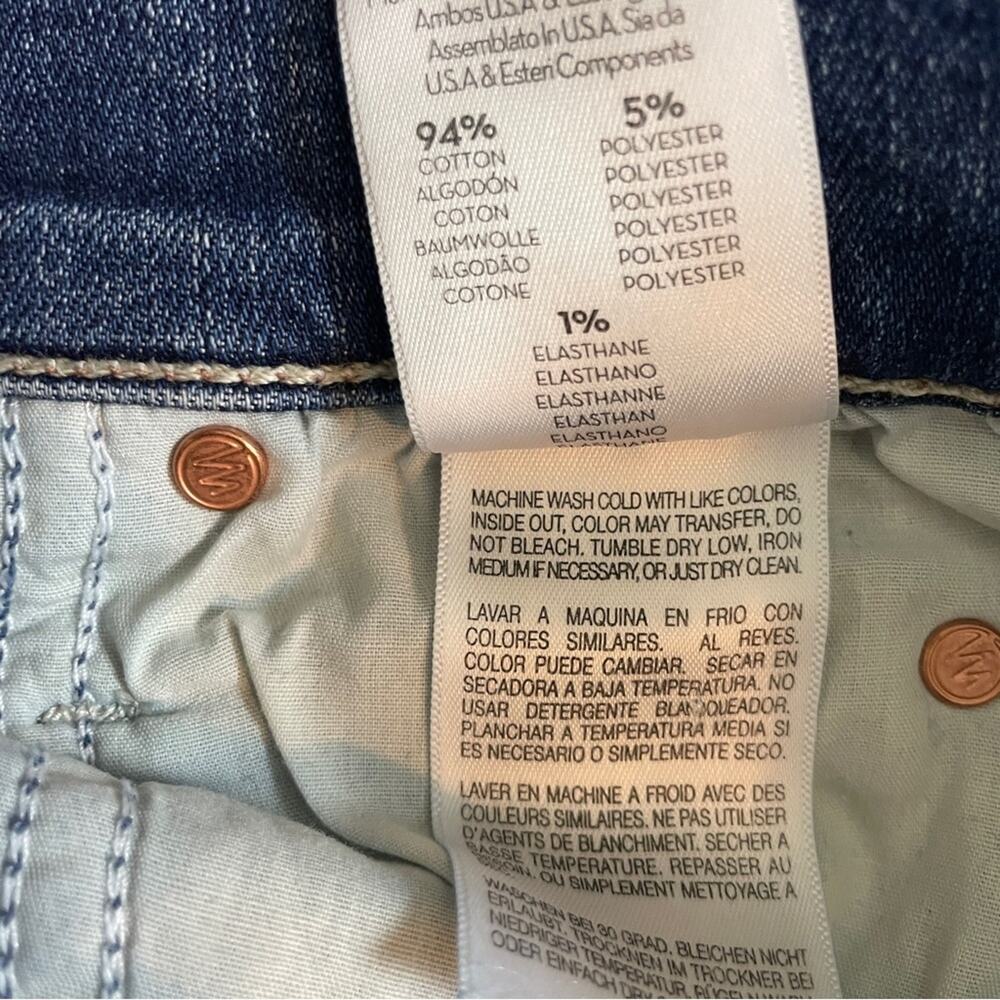 MOTHER The Dazzler Ankle Step Fray Jeans Walking On Coals Wash Sz 25 - Picture 11 of 11